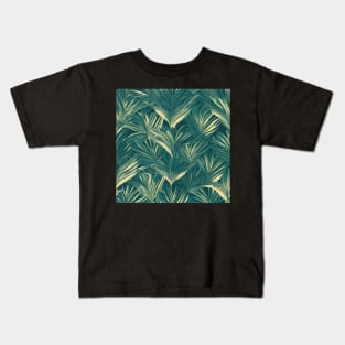 Monochrome Palm Leaves Kids T-Shirt
